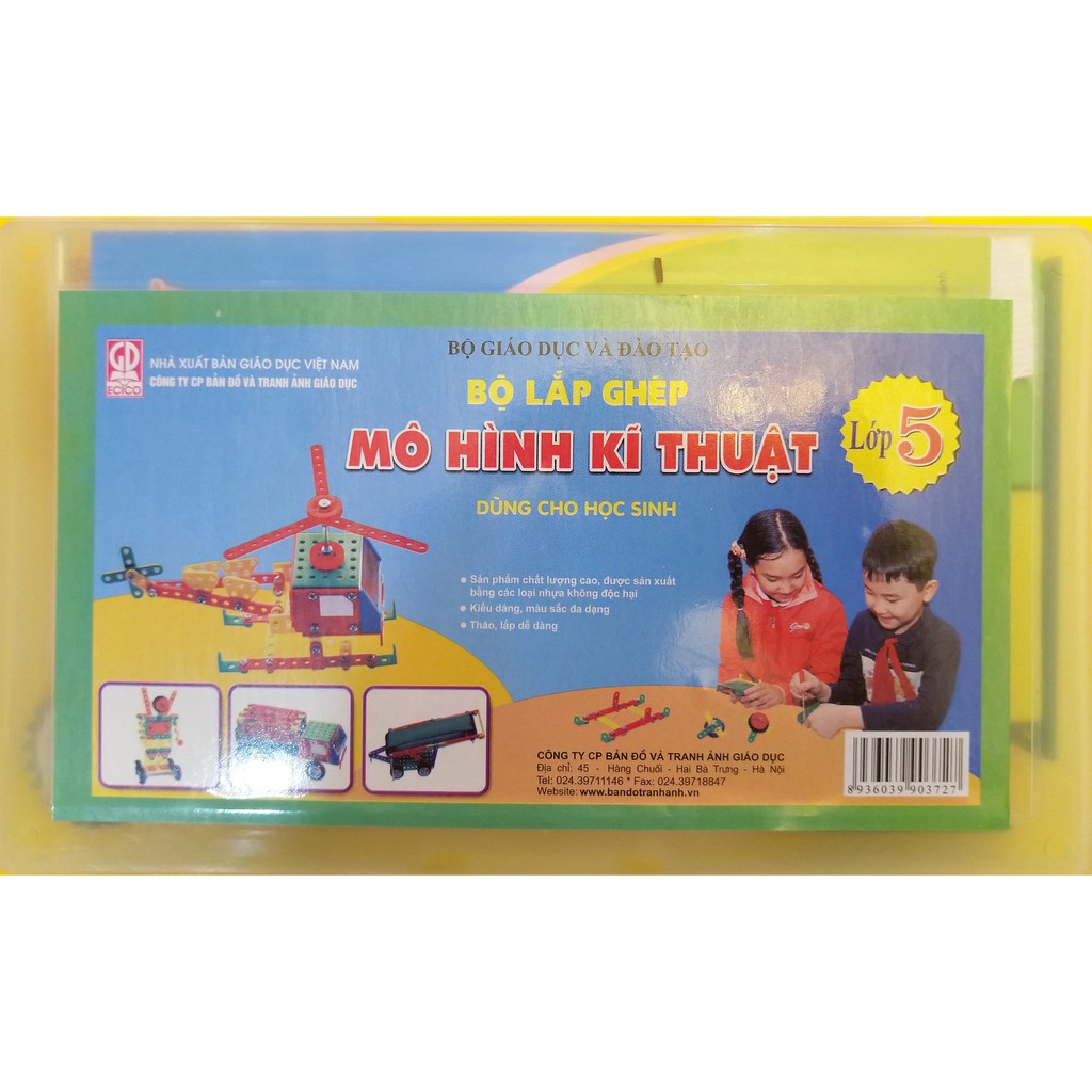 Bộ lắp ghép mô hình kỹ thuật dùng cho học sinh lớp 5