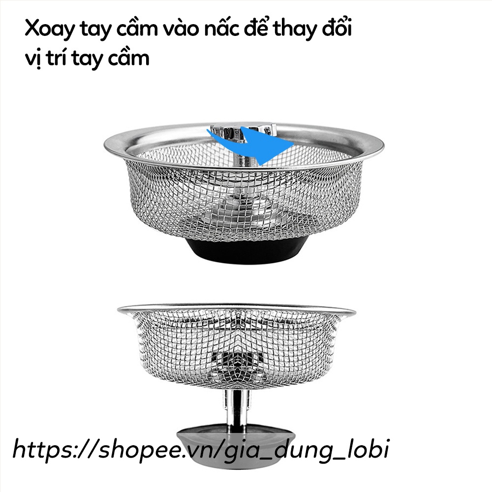 Nắp giỏ lọc rác nắp đậy bồn rửa chén giá tốt thoát nước nhanh, rọ lọc rác bồn rửa bát