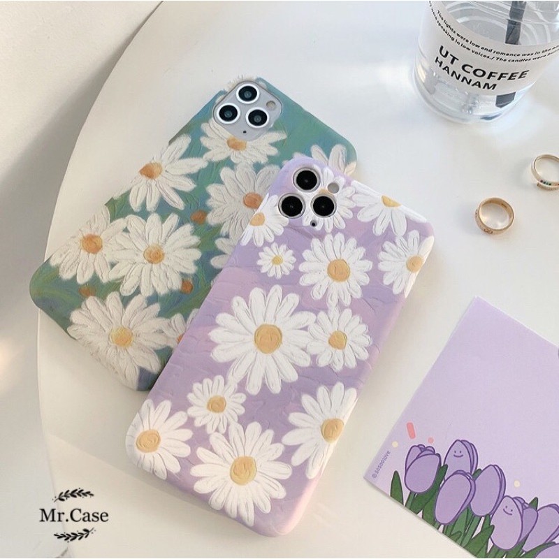 Case Hoa Cúc 2 Màu Cực Xinh Ốp Dẻo Chống Bẩn Chất Cực Thích - Mr.Case