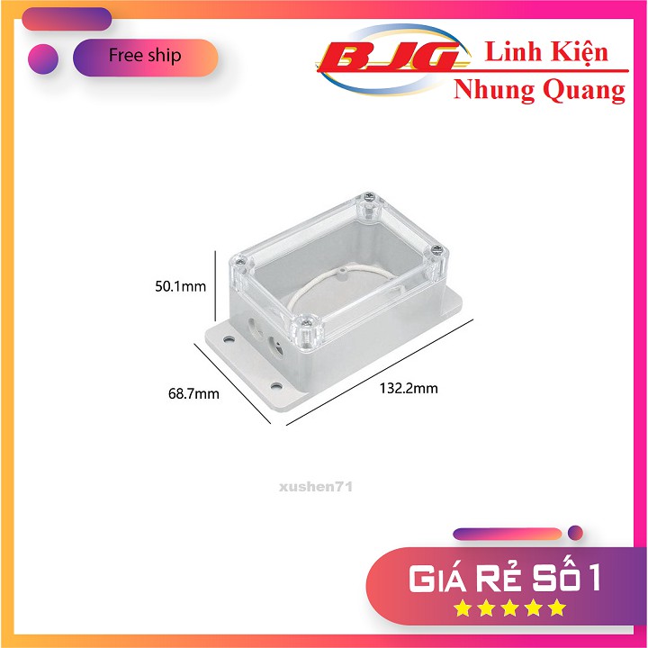 Hộp Đựng Mạch Điện Tử Chống Nước Kích Thước 123x68x50 mm