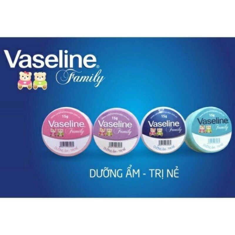 Kem nẻ cho bé Vaseline Family  Làm mềm da, chống khô da. Hỗ trợ trị nứt nẻ, giúp hàn gắn những vết cắt nhỏ