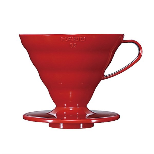 Phễu Lọc Cà Phê Hario V60 Size 2 (2-4cups) Nhựa Màu Trắng/Đỏ | VD-02