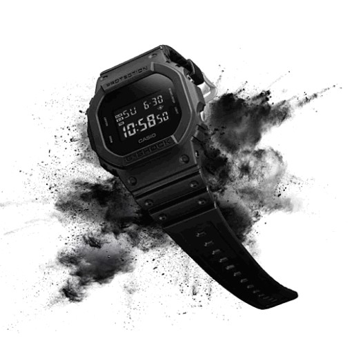 Đồng hồ nam casio G-SHOCK DW-D5500BB-1 - Nam - Pin