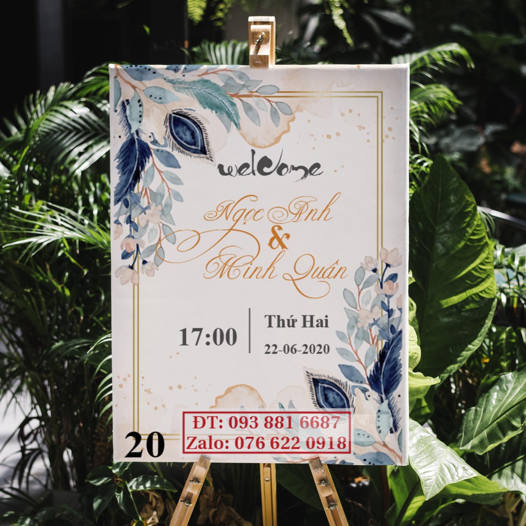 Bảng form, Bảng tên đám cưới, Lễ Vu Quy, Đính Hôn treo Backdrop, cổng hoa