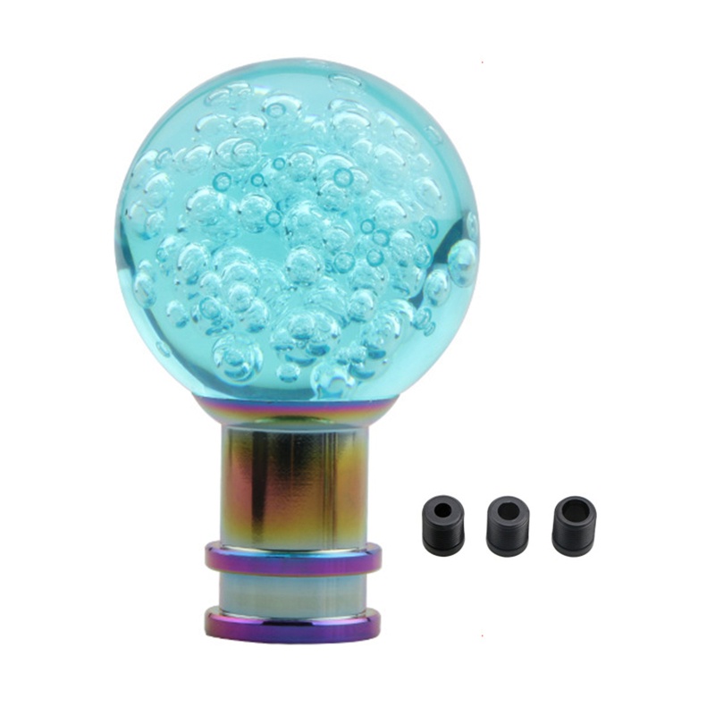 Tay Nắm Cần Gạt Số Xe Hơi Bằng Acrylic Trong Suốt Đính Pha Lê Nhiều Màu