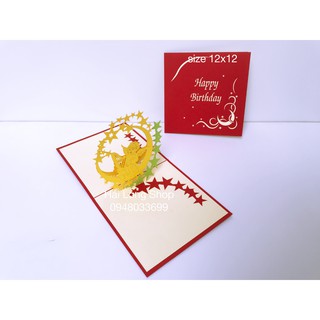 Thiên thần 4 - angel - birthday - thiệp 3d