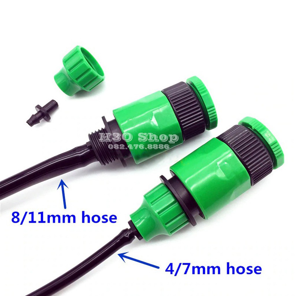Bộ Nối Nhanh Kèm Khớp Nối Với Vòi Nước Tưới Cho Hệ Thống Tưới- Ống 6-8mm