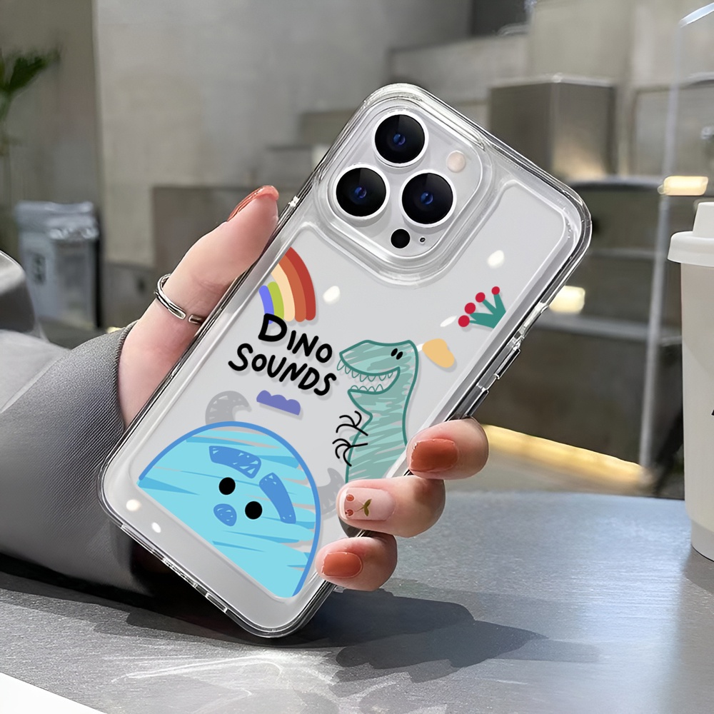 Ốp Điện Thoại Trong Suốt Hình Khủng Long Cho iphone 14 Pro Max Plus 13 11 12 7Plus X XR XS Max