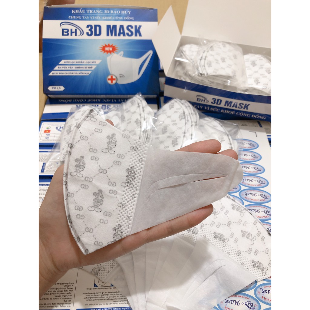 [Hộp 50c] Khẩu Trang 3D Mask Trẻ Em Chính Hãng Công Ty