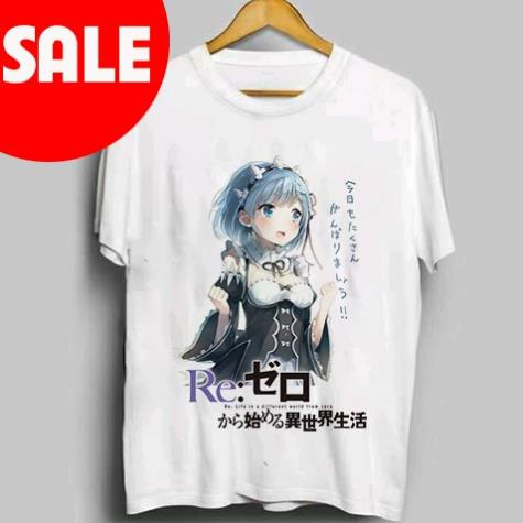 🔥HOT🔥 áo phông Re:zero in hình đẹp ⚡ FREESHIP ⚡Áo Anime đẹp giá rẻ thời trang nam !
