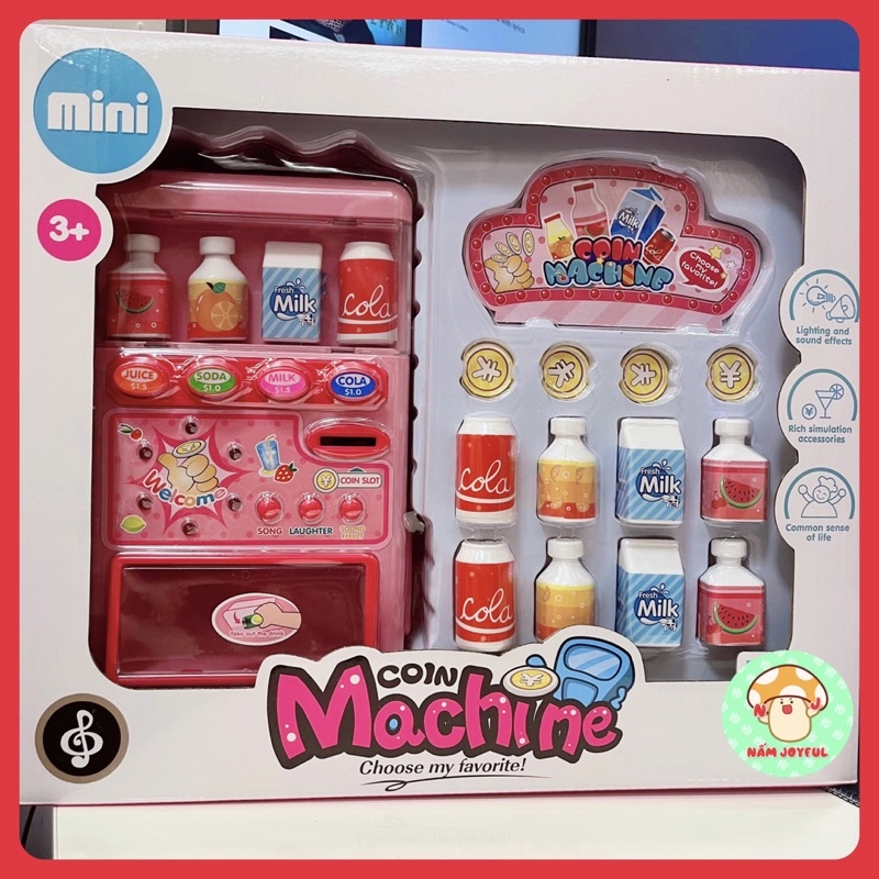 Máy bán hàng tự động, máy bán nước tự động phát sáng, phát nhạc