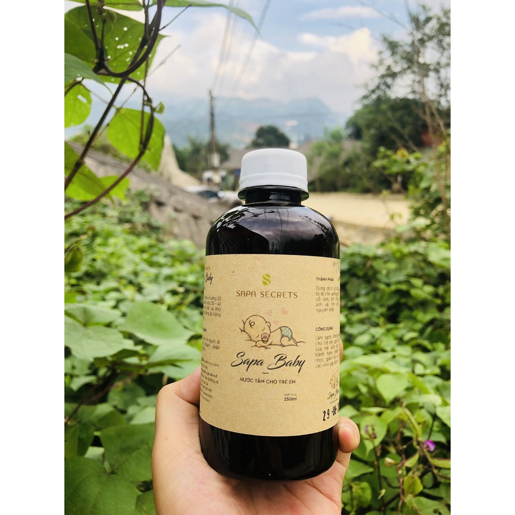 (100% TỰ NHIÊN) NƯỚC TẮM BÉ DAO ĐỎ
