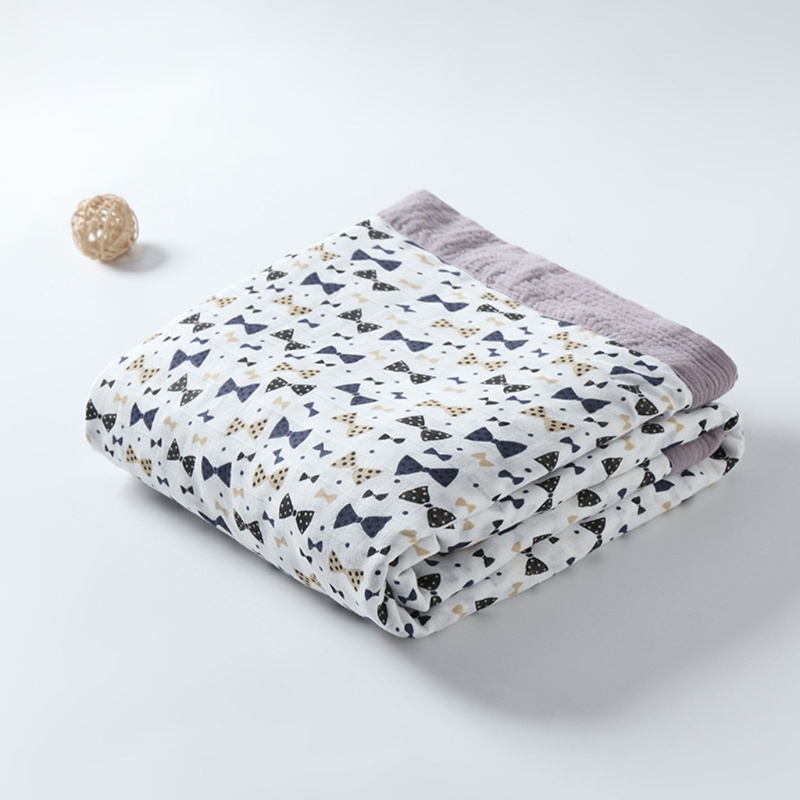 Chăn Quấn Em Bé Bằng Cotton Sáu Lớp Mềm Mại 120x120cm