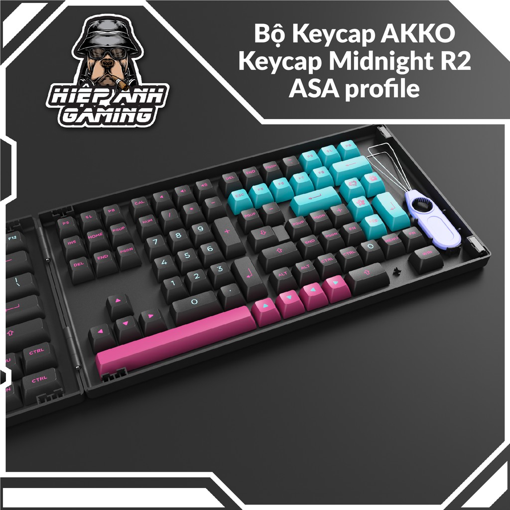 Bộ Keycap Midnight R2 - ASA Profile dành cho bàn phím cơ