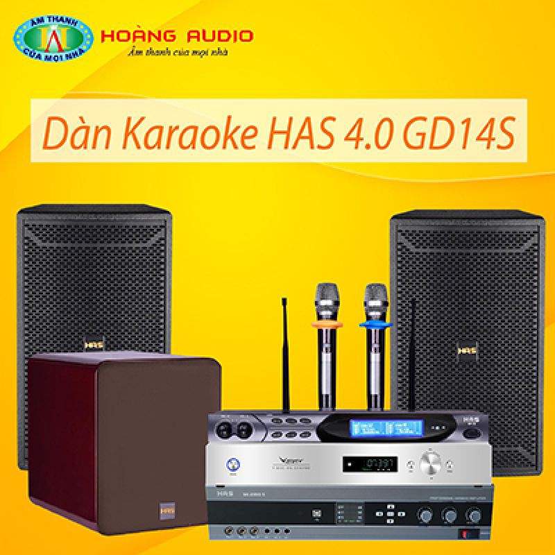 Bộ dàn karaoke gia đình HAS 4.0 GD14S