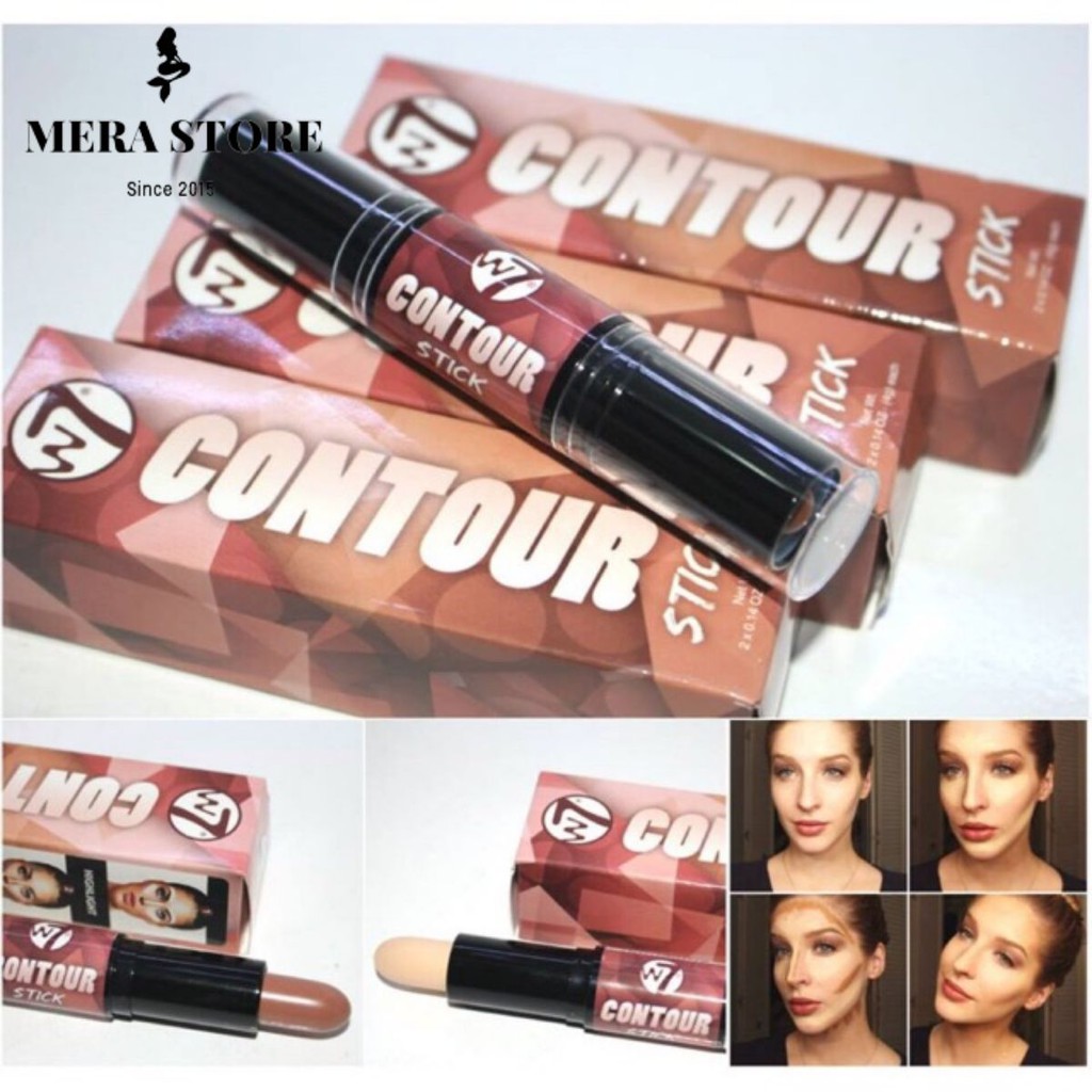 💝 FREESHIP 💝 Tạo Khối 2 đầu W7 Highlight and Contour Stick