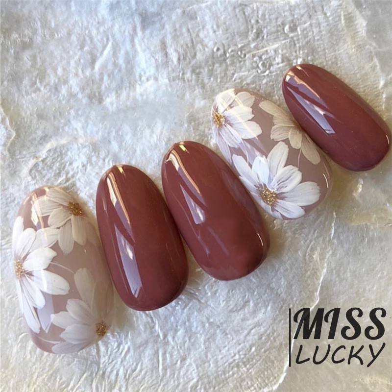 Set 24 móng tay giả trang trí nghệ thuật làm đẹp tiện dụng