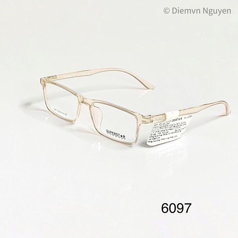 SUPERSTAR 6097 GỌNG KÍNH CHÍNH HÃNG_ NHỰA DẺO HÀN QUỐC - FORM VUÔNG NHỎ