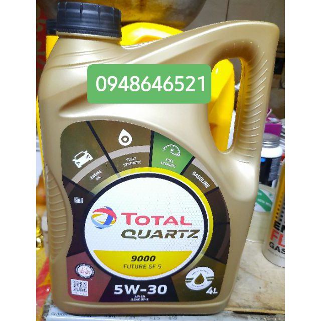 Nhớt động cơ Total Quatz 9000 5w30. 4L Singapore 🇸🇬🇸🇬🇸🇬