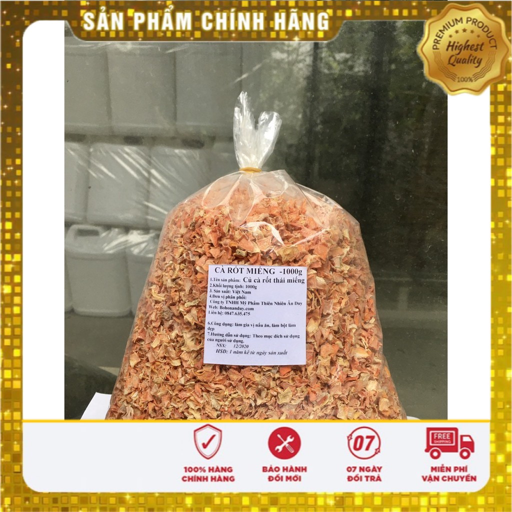 CÀ RỐT THÁI LÁT SẤY KHÔ 500g