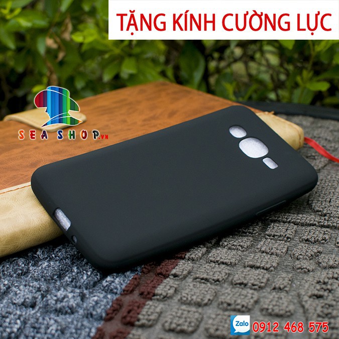 [TẶNG CƯỜNG LỰC]Ốp lưng Samsung Galaxy J2 Prime silicon đen