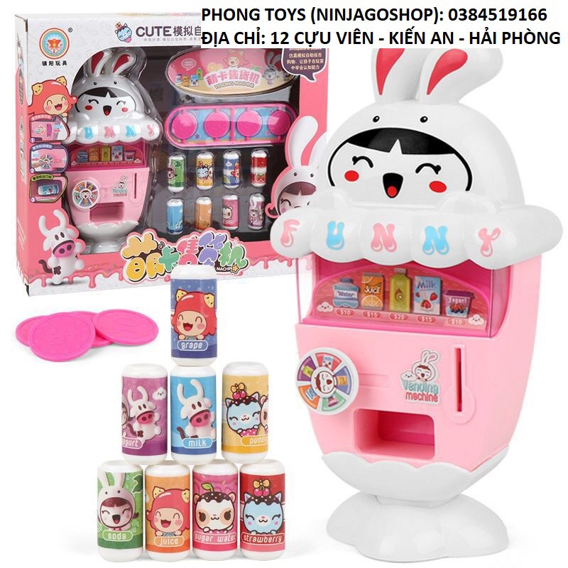 Máy bán nước thỏ Cony siêu dễ thương (ảnh thật shop tự chụp)