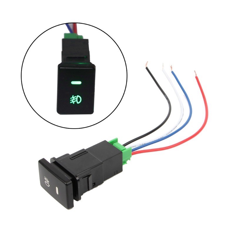 Công tắc đèn gầm đèn sương mù toyota mitsubishi lắp zin lỗ chờ trong tap lô xe