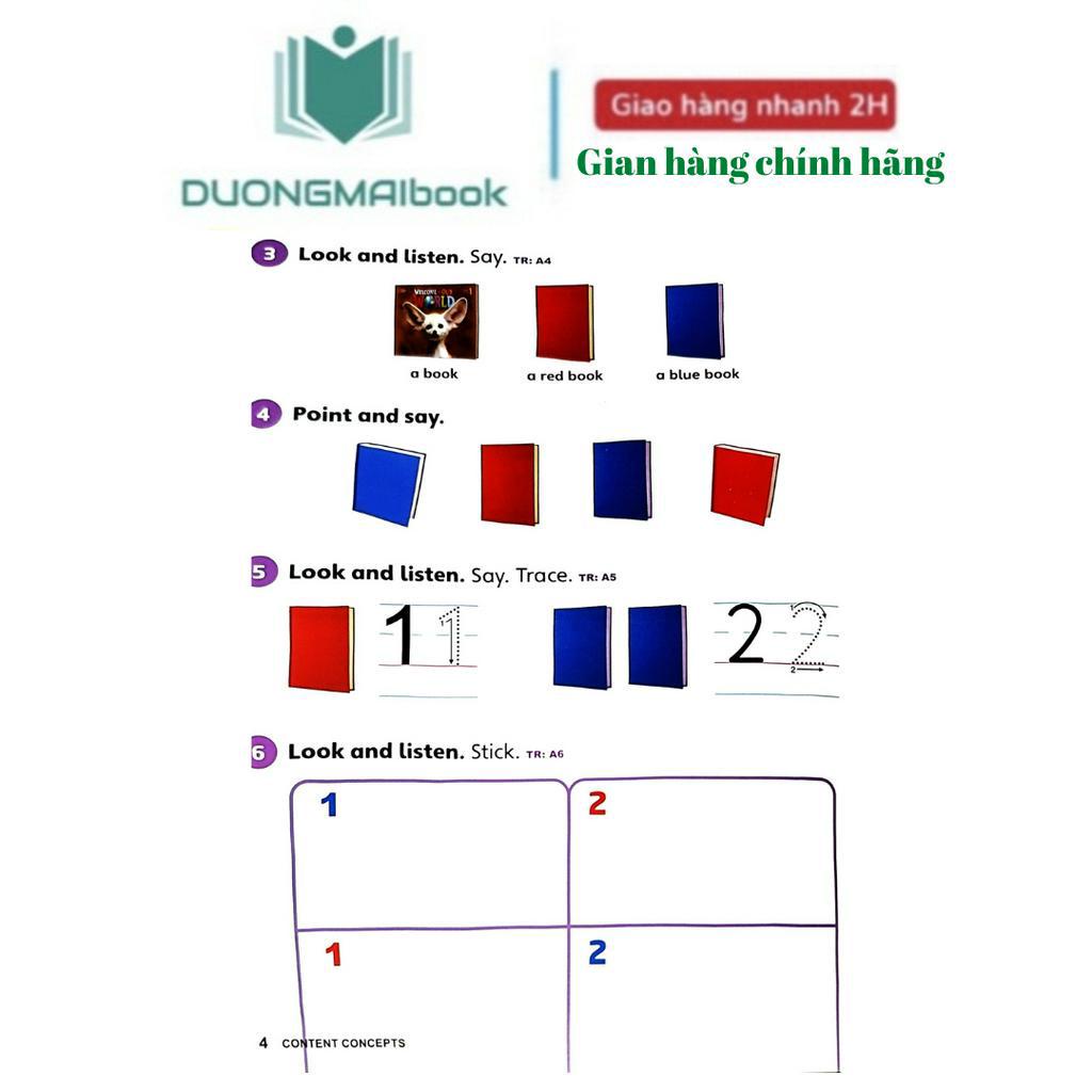 Sách Học Sinh - Bài tập Tiếng Anh 1 Explore our world  - bán kèm 1 bút chì