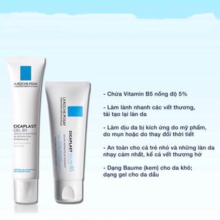 Kem dưỡng phục hồi da B5 La Roche-Posay Cicaplast