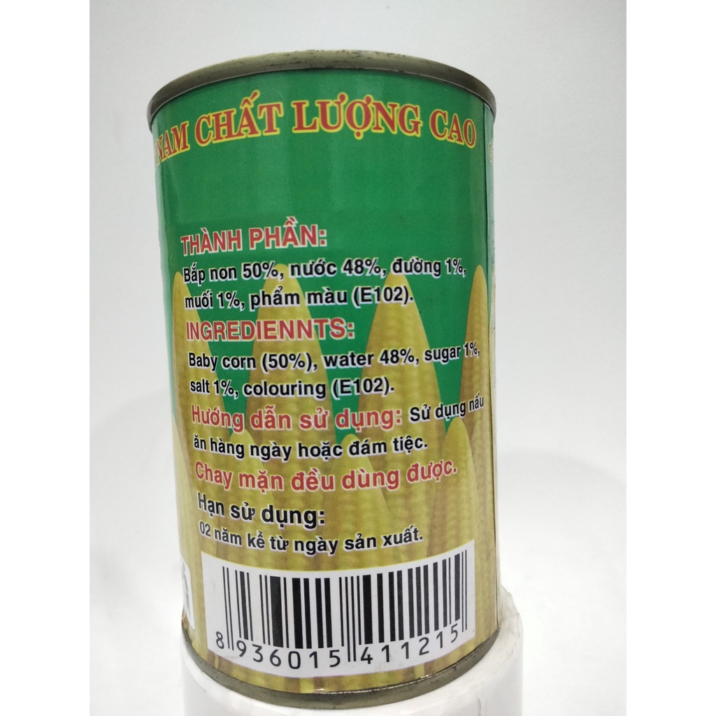 Bắp non Nguyên Thảo, hộp 425G