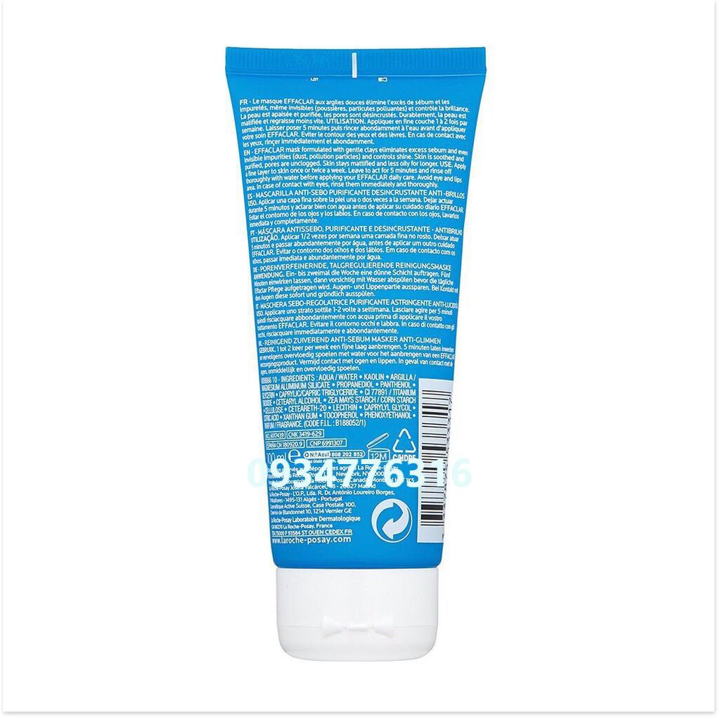✅ Mặt nạ bùn La Roche-Posay Effaclar Sebo-Controlling Mask giúp làm sạch sâu, giảm mụn &amp; giảm bóng nhờn trên da  100ml