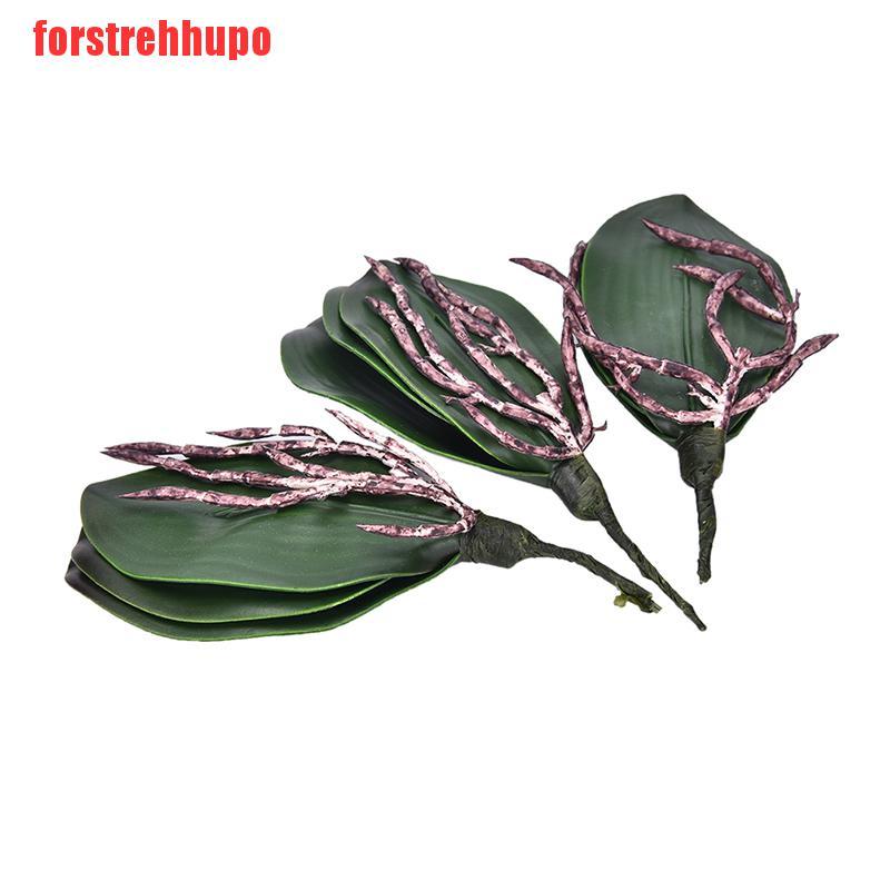 {forstrehhupo}Artificial Green Rose Leaves/Butterfly Orchid Silk Leaf Beauty Plant Decor New