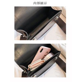 [ free ship ]Túi đeo chéo nữ da cực chất cứng cáp