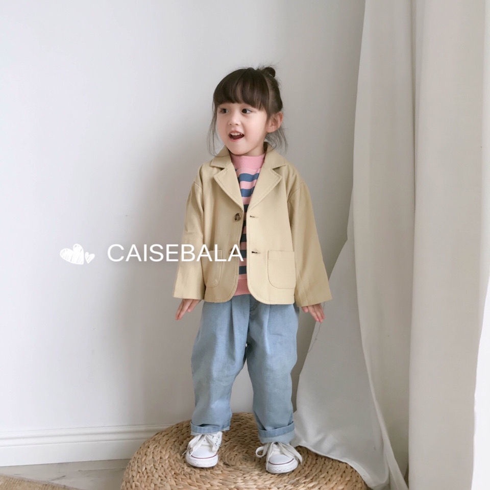 Áo khoác thời trang xuân thu phong cách Hàn Quốc 2020 cho bé gái