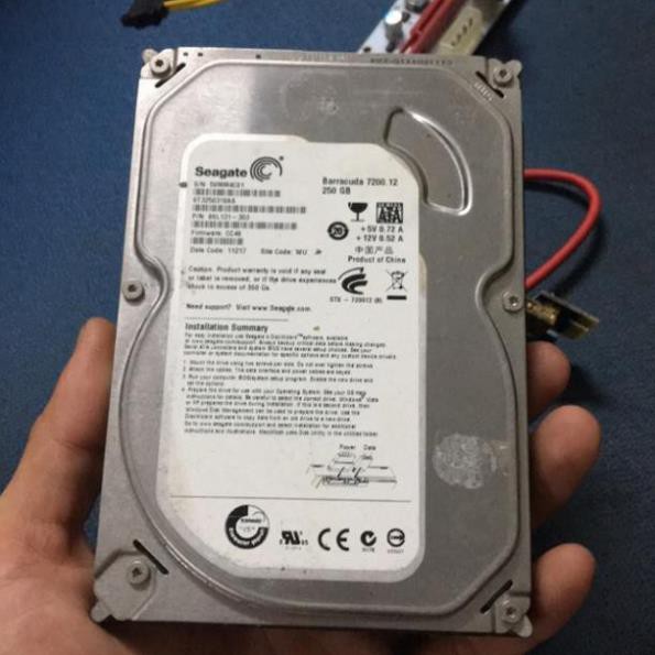 Ổ cứng 250G sata đã cài sẵn