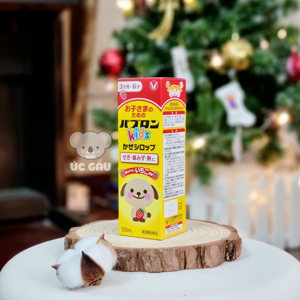 Siro ho cảm cúm Paburon S chó mèo cho bé 120ml