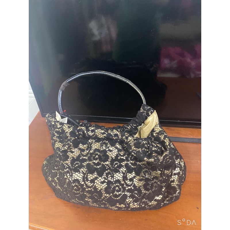 túi ren đen hàng si Hàn