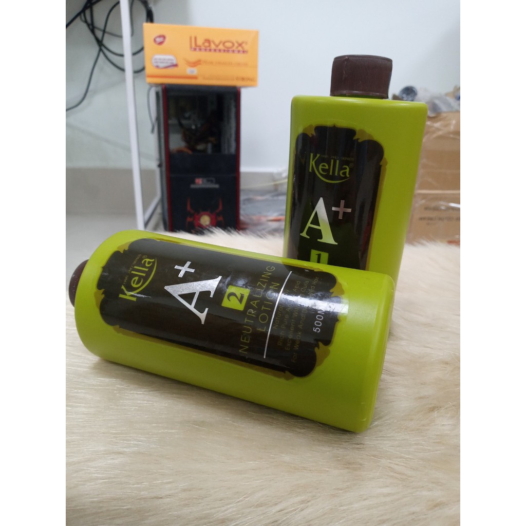 Cặp uốn kella 500ml*2  định hình tóc , giữ nếp tóc xoăn bồng bềnh óng ả