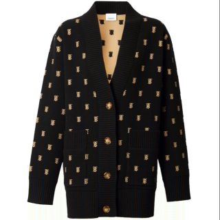 Áo Len Burberry Cardigan Đen