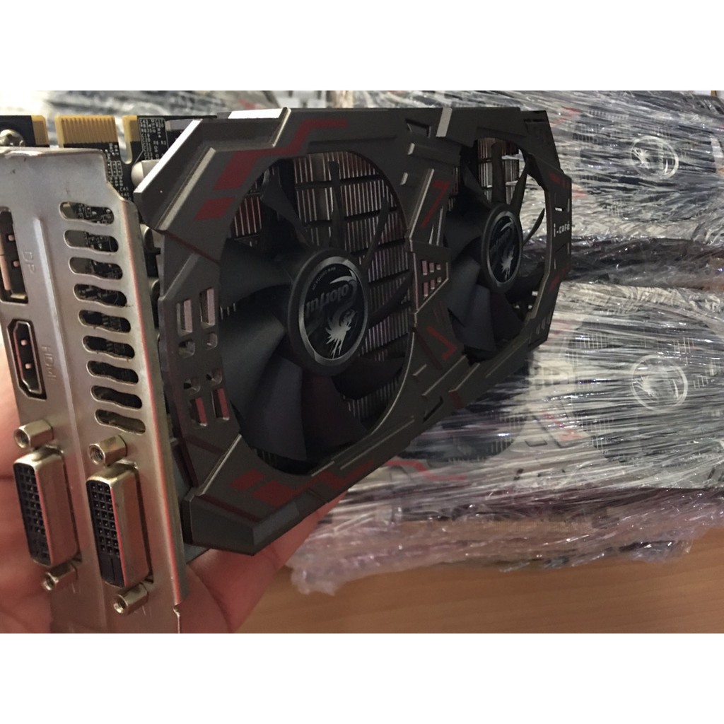 Vga GTX 750ti 2G colorful bảng 2 fan i-cafe 95