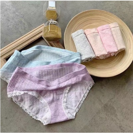 HỘP 5 Quần Lót Nữ. Quần Lót Cotton Trơn đáy kháng khuẩn Mềm Thấm Thoáng hàng việt nam LOTNU05