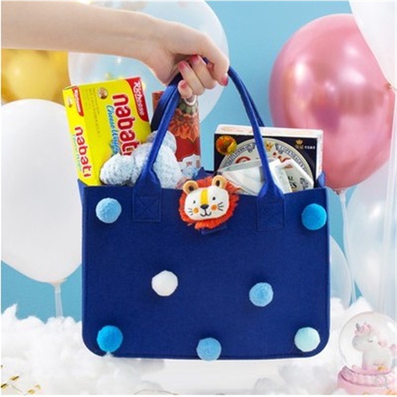 Túi Xách Tay Bằng Vải Nỉ Dễ Thương Cho Bé Gylb363
