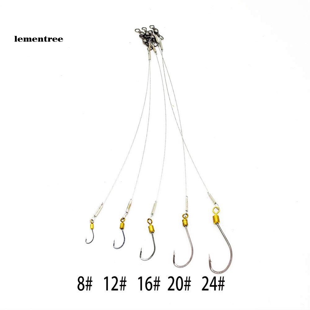 Set 5 Dây Móc Câu Cá Bằng Thép Không Gỉ