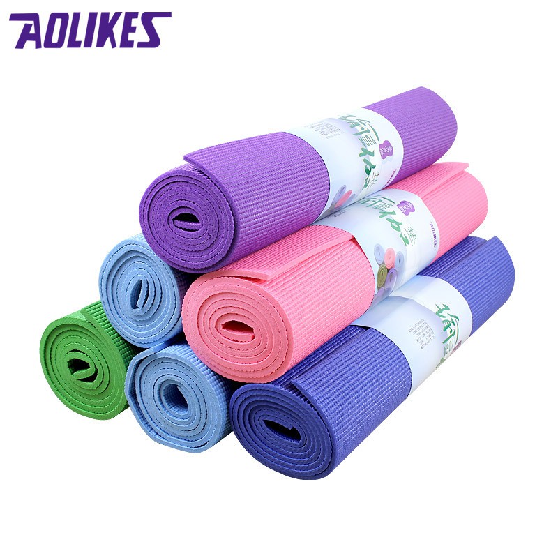 Thảm tập yoga AOLIKES A-9060 cao cấp chống trượt có túi đựng tiện dụng