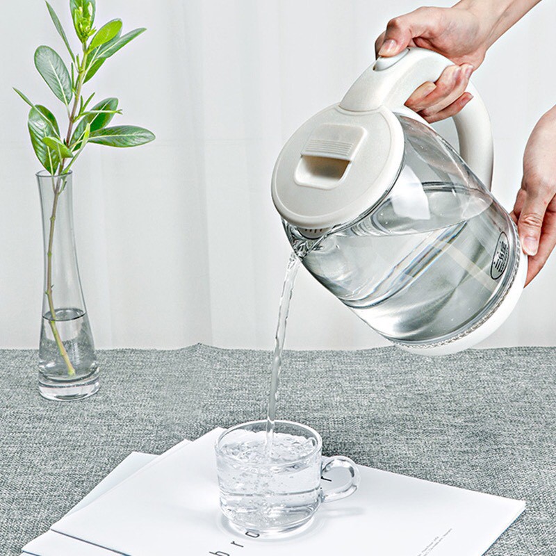 Ấm Siêu Tốc Thủy Tinh - Ấm Đun Nước Thủy Tinh Công Suất Lớn 1500W Dung Tích 1.8 Lít HB88