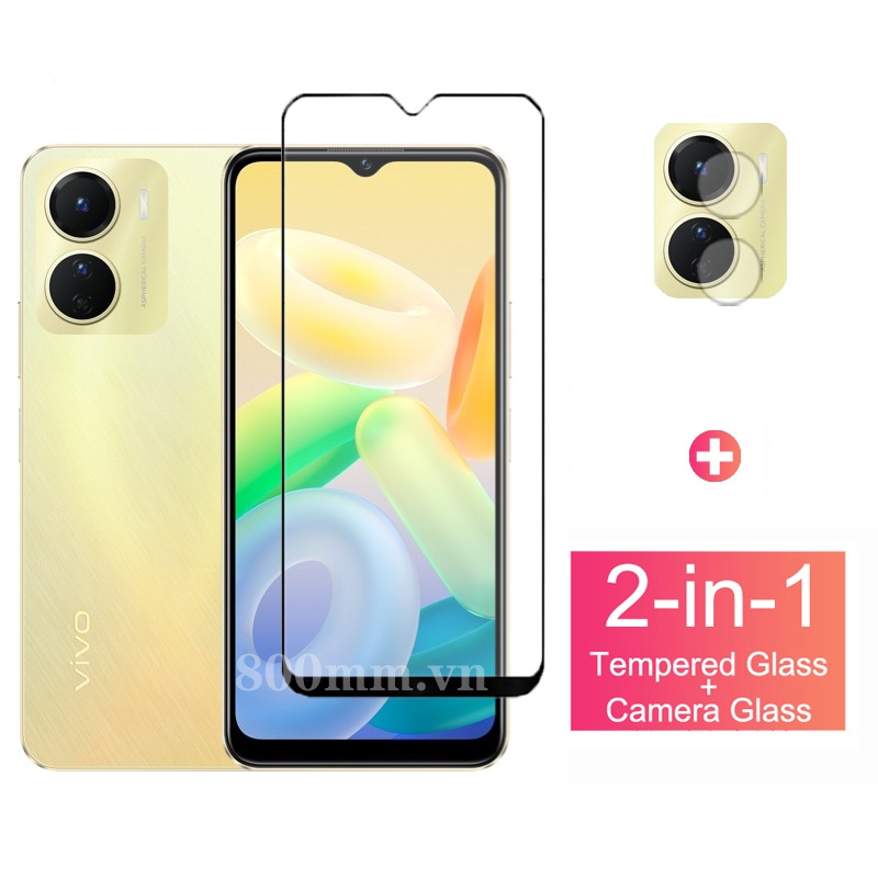 Kính Cường Lực Bảo Vệ Toàn Màn Hình Cho Vivo Y16 Y22S Y35 Y76 Y30 5G Y55 Y72 Y75 Y02S Y77 Y75 Y33S X70 X80 Pro