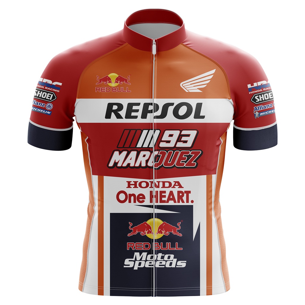 Repsol Áo Jersey Tay Ngắn Đi Xe Đạp Jersey Chuyên Nghiệp Cho Nam