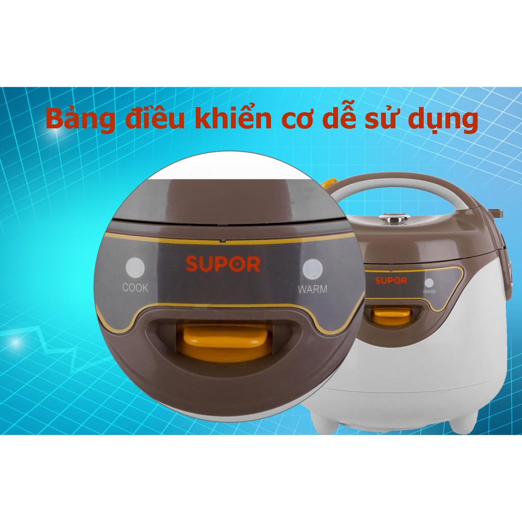 Nồi cơm điện mini 0.8L Supor - CFXB16YB3VN-36