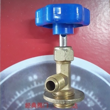 Van mở khóa gas lon Huangsen CT-338-339-340 (chọn đúng loại như hình) Valve nạp gas lạnh R12 R22 R32 R134 R410 R600