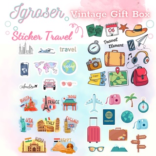 ⚡ Nhãn dán trang trí Travel 02 - Chủ đề du lịch - Mẫu theo phân loại